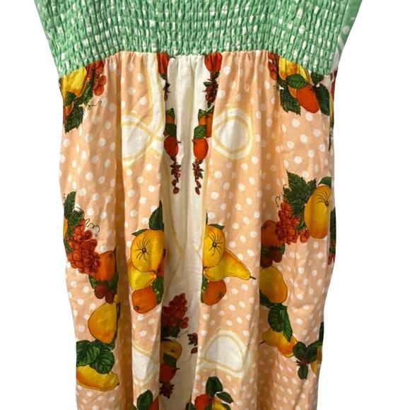 Caroline Constas Fruit Print Linen Blend Maxi Dress Small - Picture 12 of 14